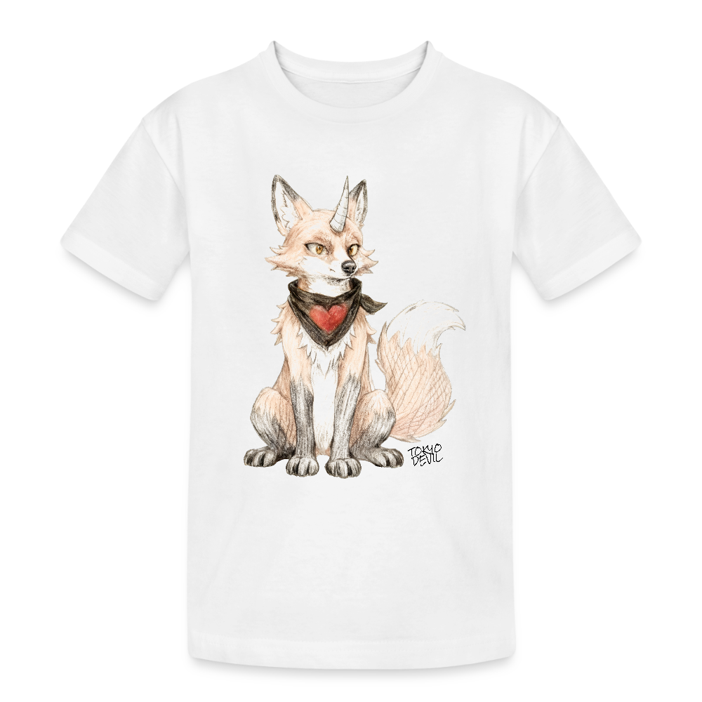 Oni Fuchs Skizze T-Shirt | Tokyo Devil - Weiß