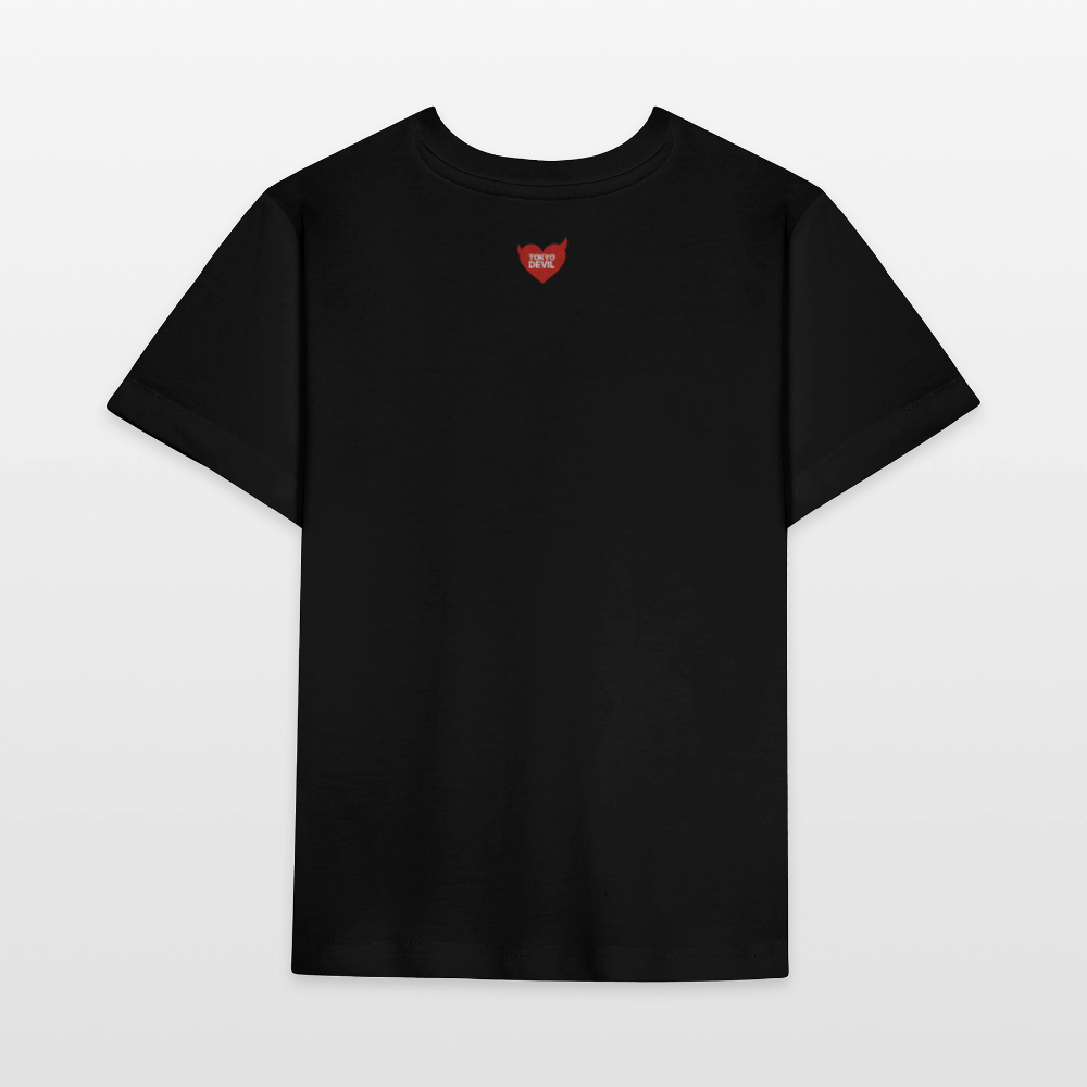 Tokyo Devil Kinder T-Shirt Foxinator Coralblue | Organic Cotton - Schwarz