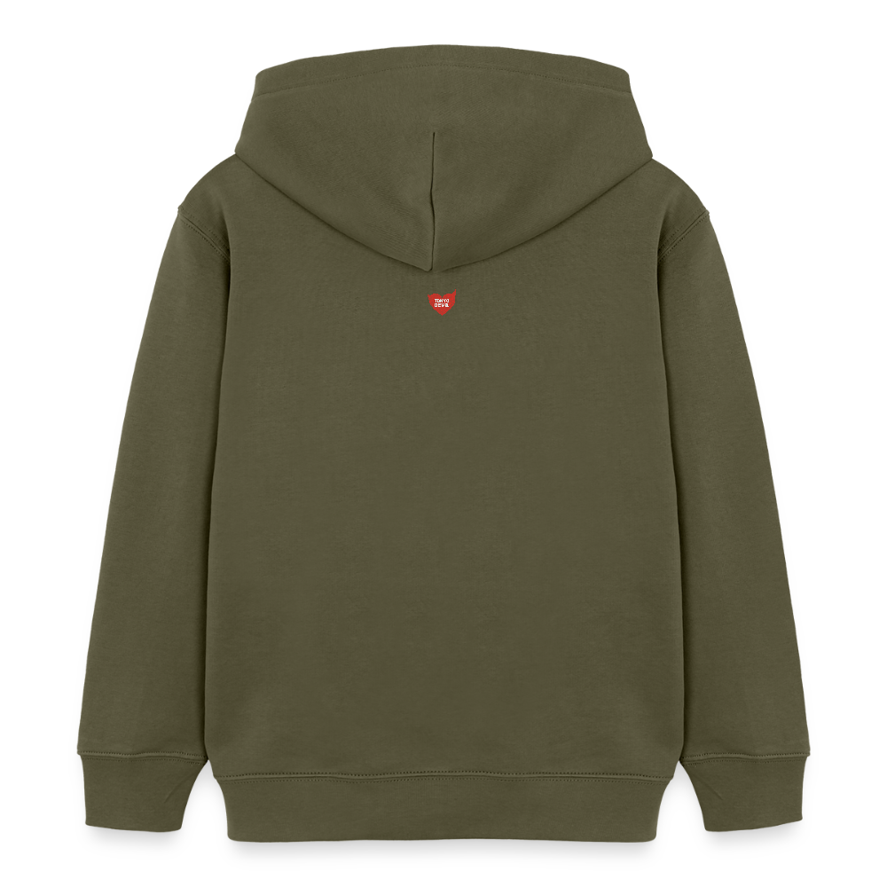 TD Logo Kinder Bio-Hoodie | Tokyo Devil - Khaki