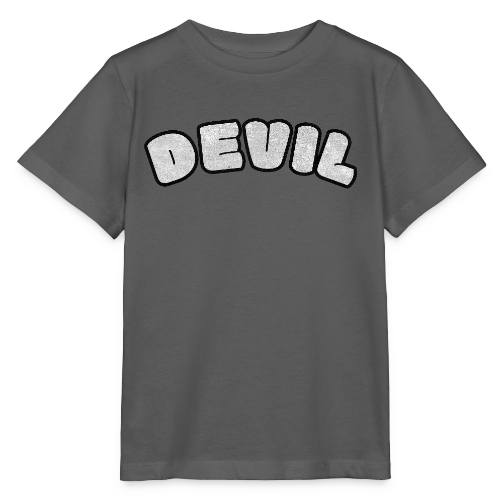 Tokyo Devil Kinder T-Shirt | DEVIL Print - Anthrazit