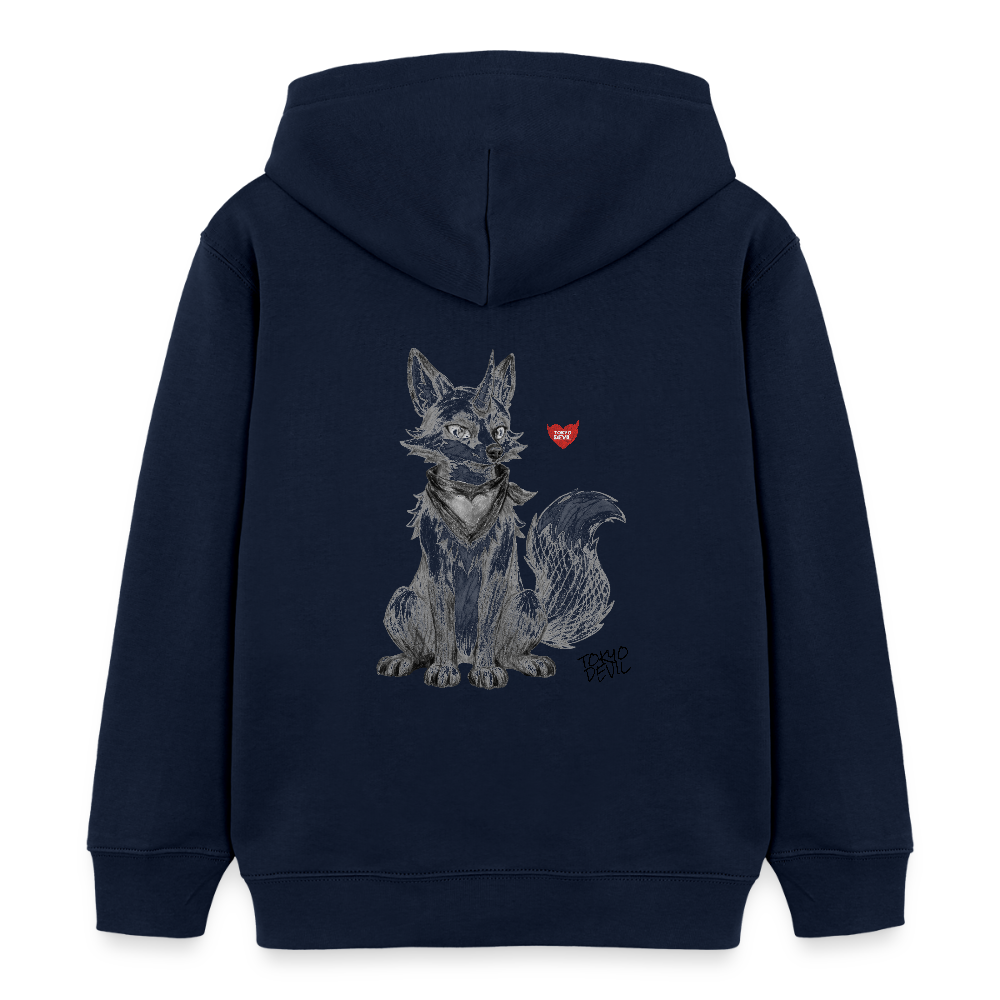 LIL`FOX Oni-Fuchs Kinder Bio-Hoodie | Tokyo Devil - Navy
