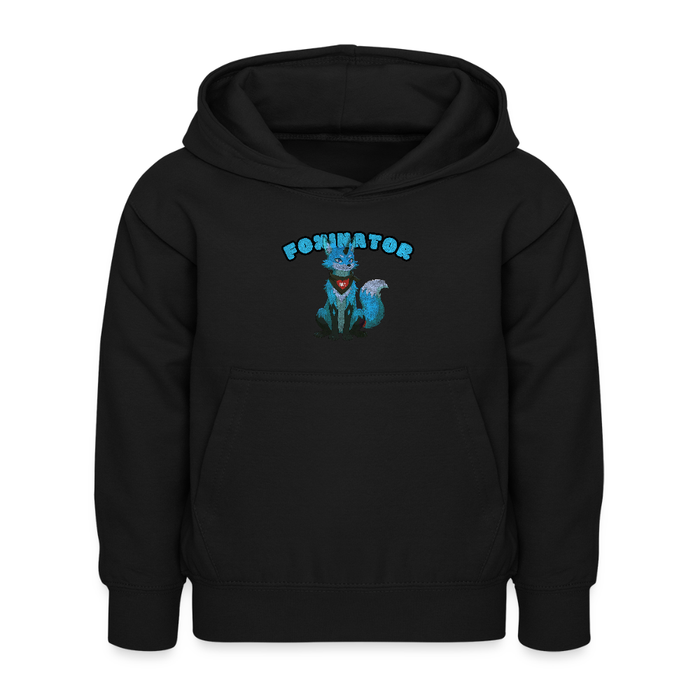 Tokyo Devil Teen Streetwear Kuschel-Hoodie | Foxinator Coralblue - Schwarz