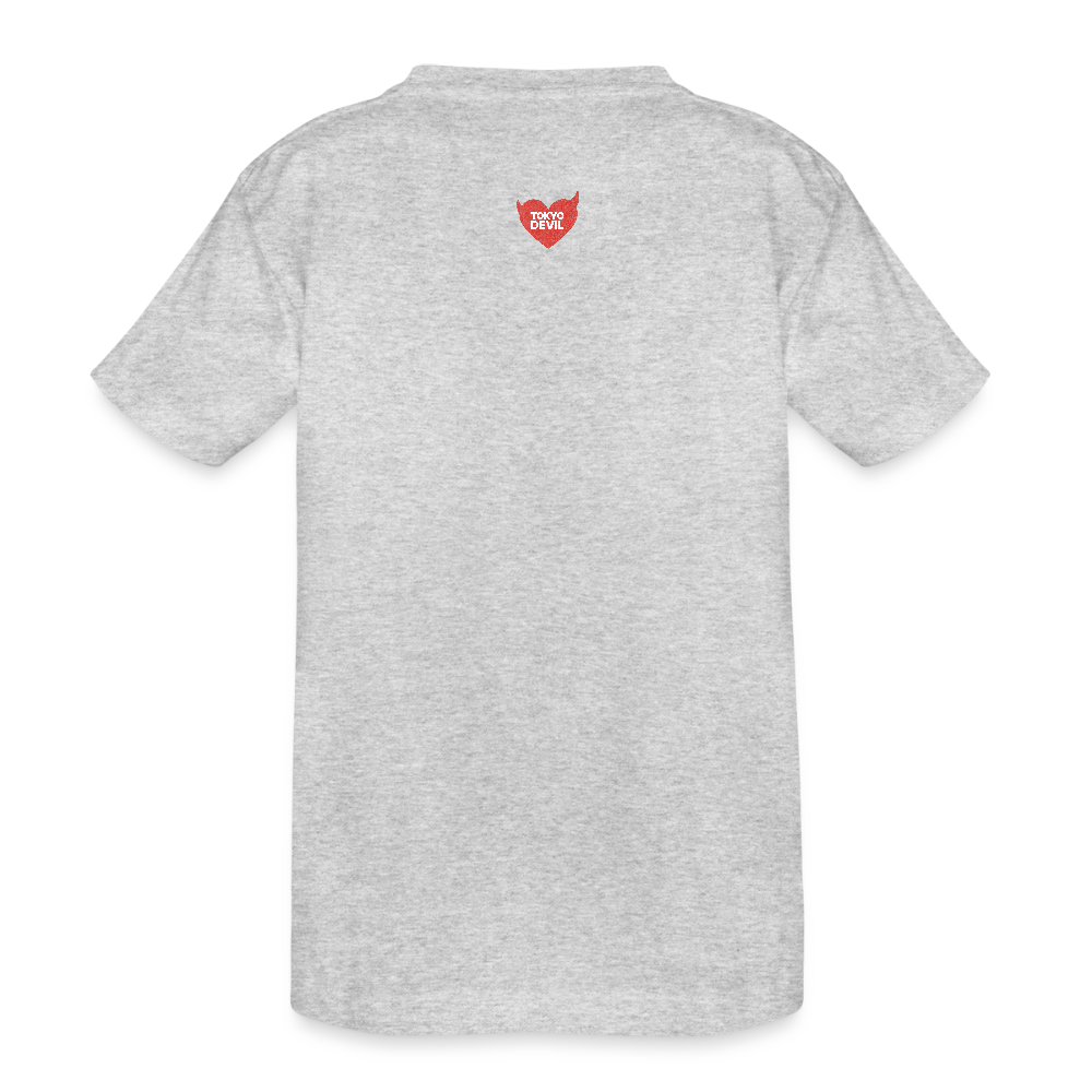 Oni Fuchs Skizze T-Shirt | Tokyo Devil - Grau meliert