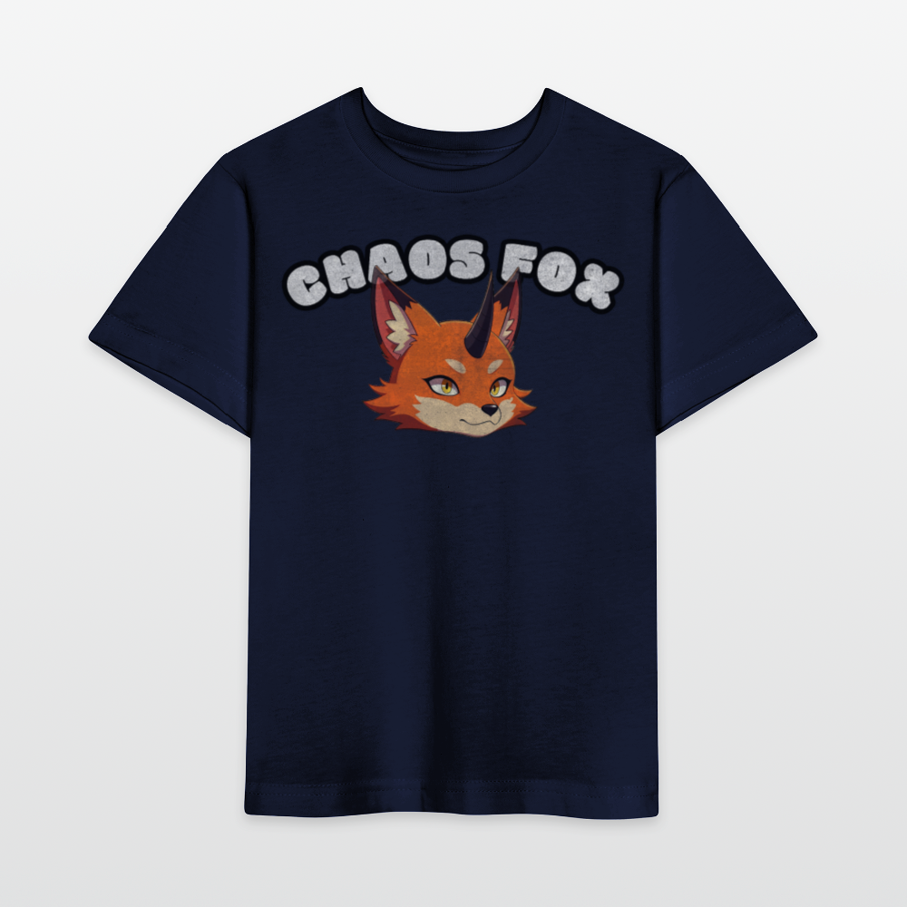 Tokyo Devil Kids T-Shirt Chaos Fox | Organic Cotton - Navy