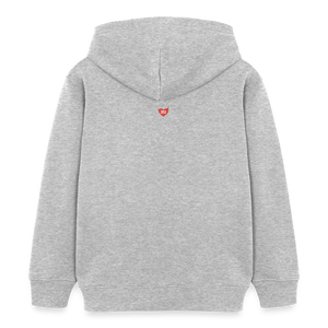 TD Logo Kinder Bio-Hoodie | Tokyo Devil - Grau meliert