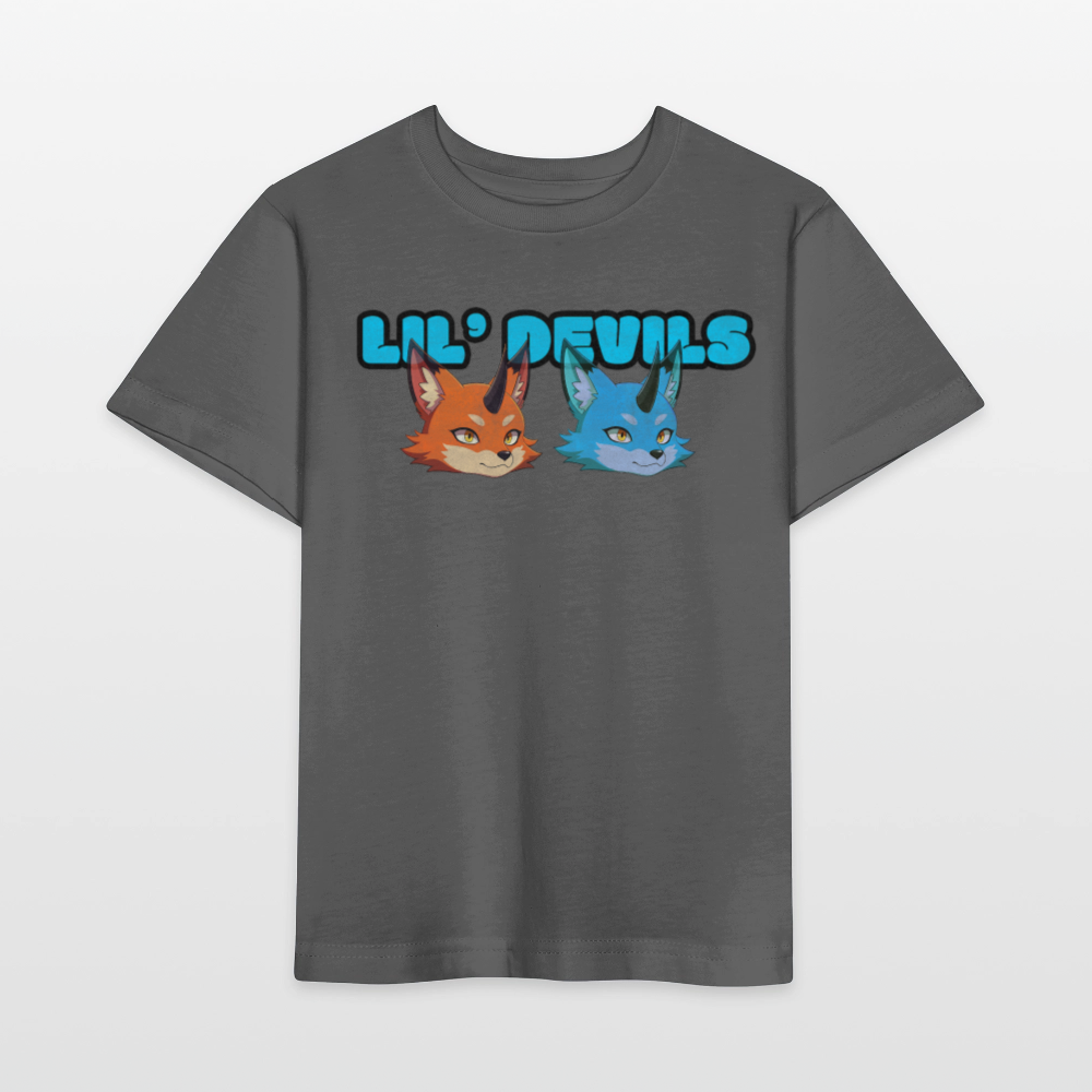 Tokyo Devil Kinder T-Shirt | LIL’ DEVILS Print + Oni-Motive - Anthrazit