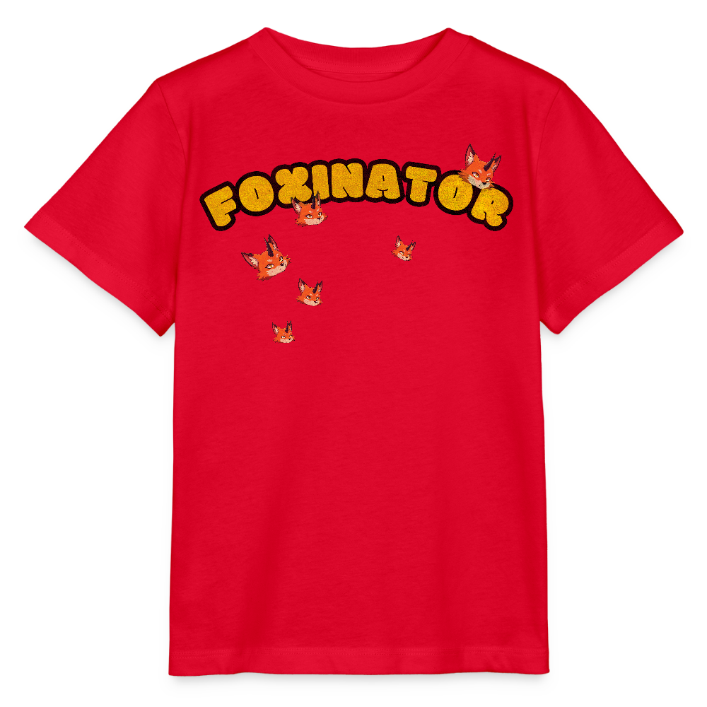 Tokyo Devil Kinder T-Shirt FOXINATOR Oni-Fuchs | Organic Cotton - Rot