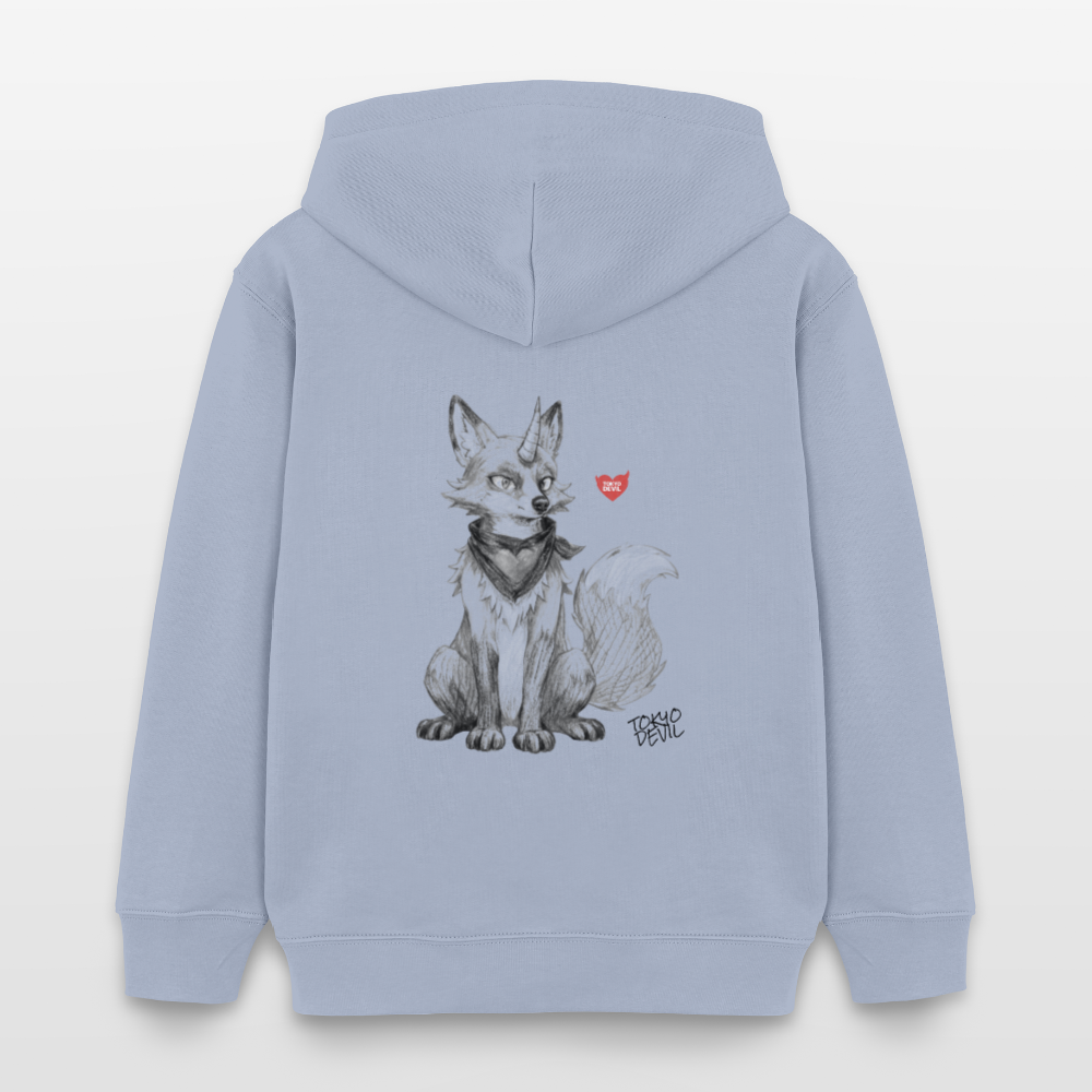 LIL`FOX Oni-Fuchs Kinder Bio-Hoodie | Tokyo Devil - Lavendel-Violett