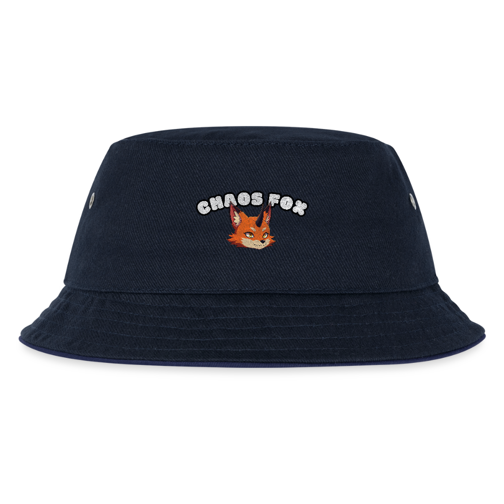 Tokyo Devil Kinder Bucket Hat Streetwear Kids Fischerhut | 100% Baumwolle - navy/navy
