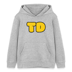 TD Logo Kinder Bio-Hoodie | Tokyo Devil - Grau meliert