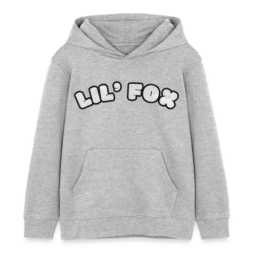 LIL`FOX Oni-Fuchs Kinder Bio-Hoodie | Tokyo Devil - Grau meliert
