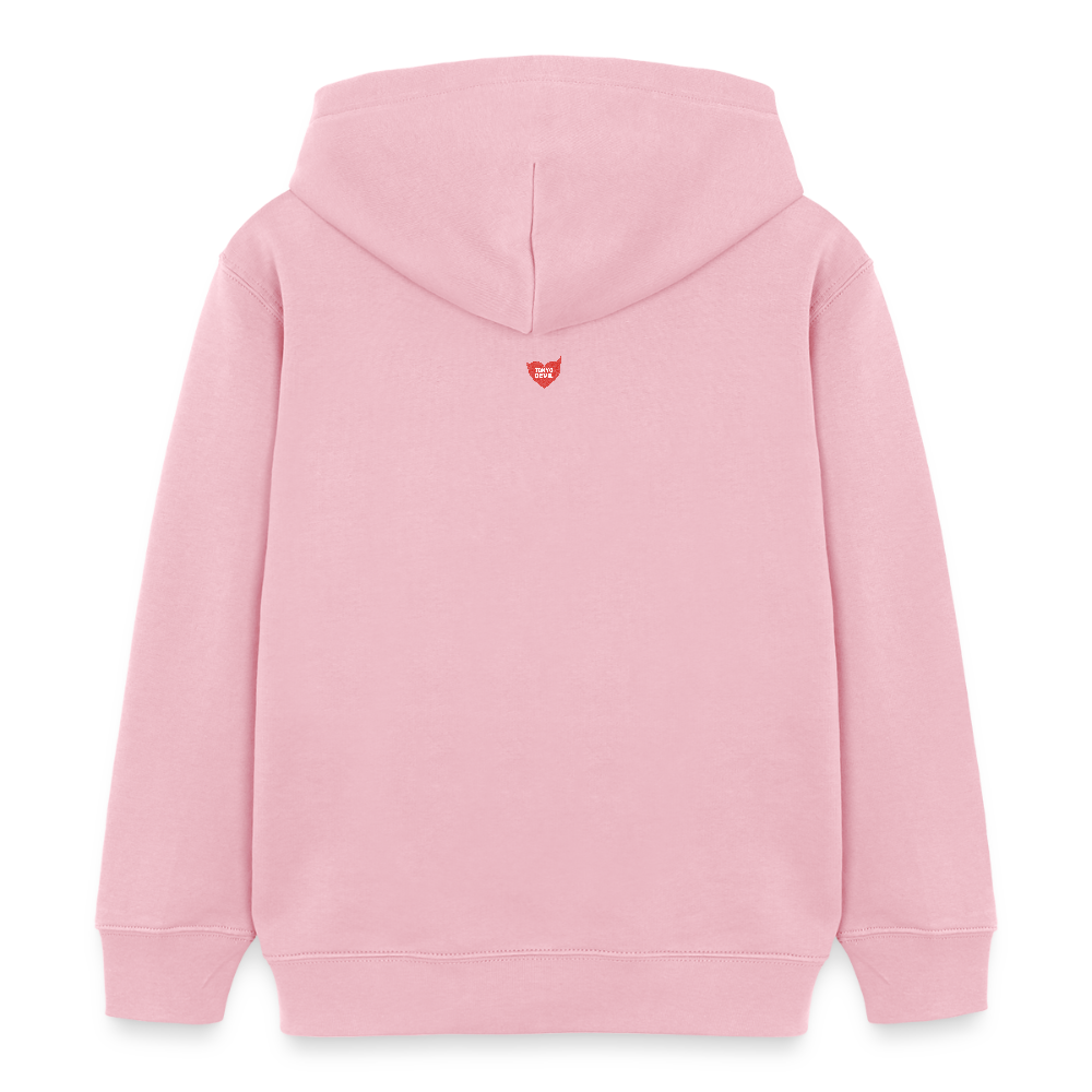 TD Logo Kinder Bio-Hoodie | Tokyo Devil - Hellrosa