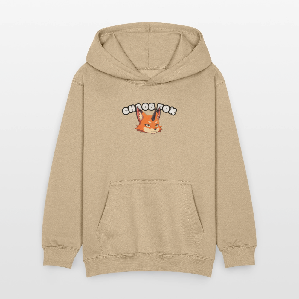 Tokyo Devil Teen Streetwear Kuschel-Hoodie | Chaos Fox - Sand