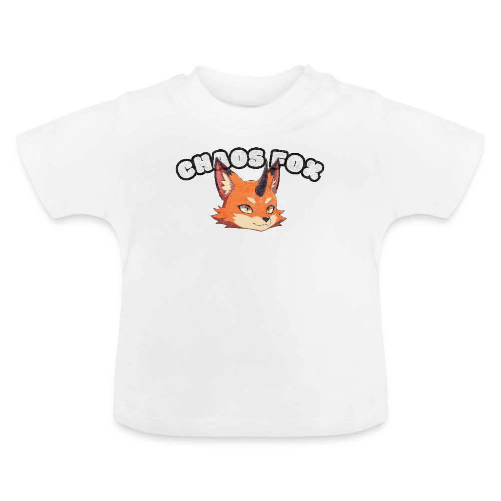 Tokyo Devil Baby T-Shirt Mini Tee | 100% Baumwolle | Mit Druckknöpfen - Weiß