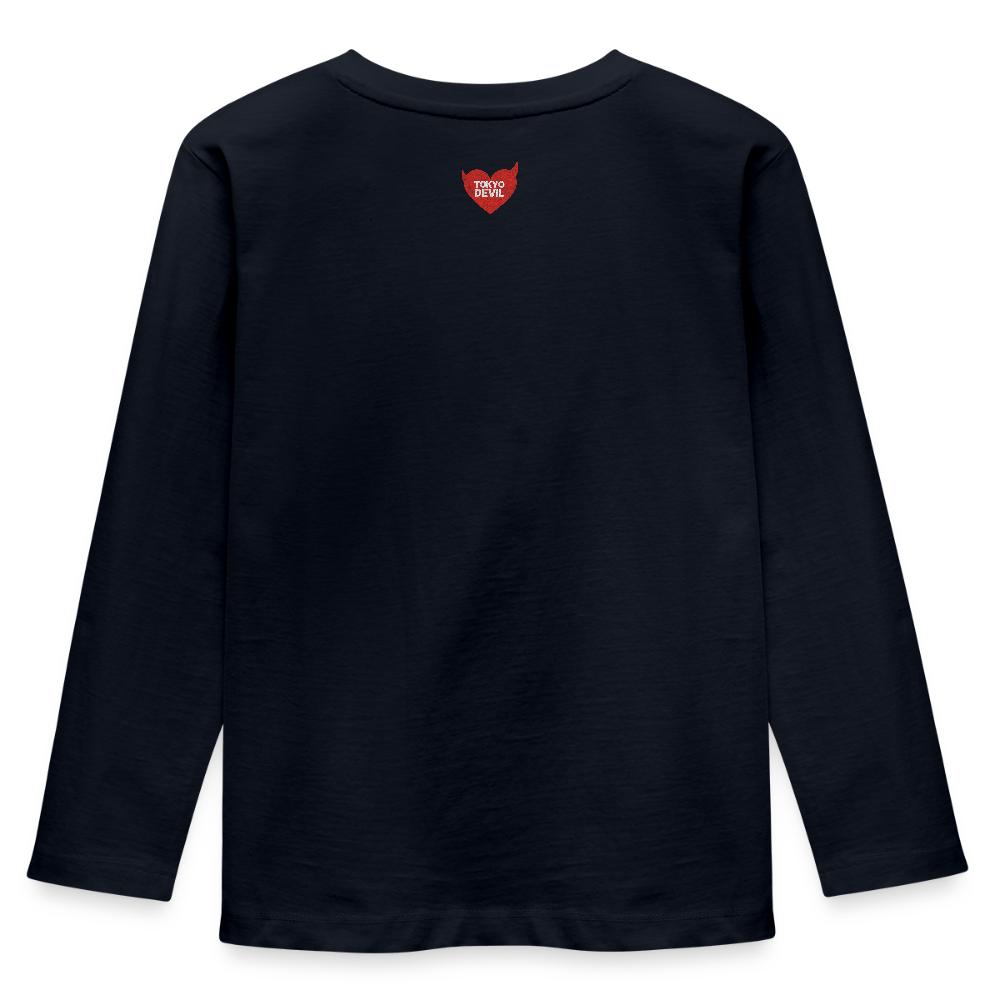 Tokyo Devil Premium Langarmshirt Streetwear | Unisex Basic - Navy