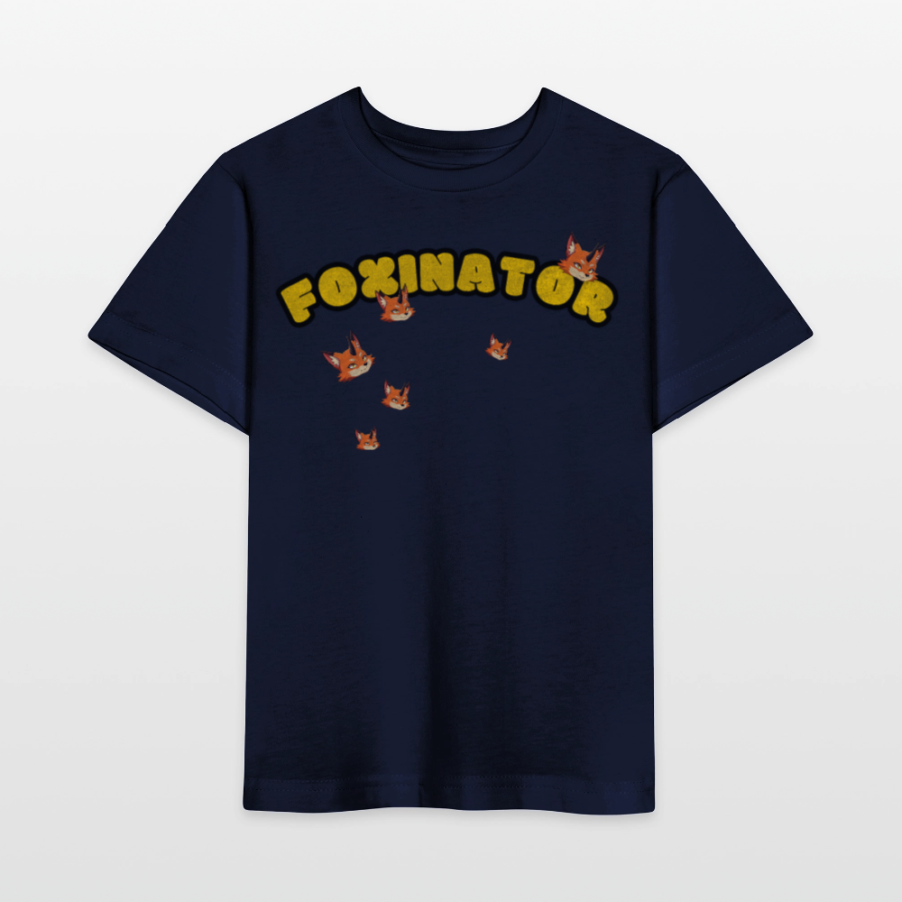 Tokyo Devil Kinder T-Shirt FOXINATOR Oni-Fuchs | Organic Cotton - Navy