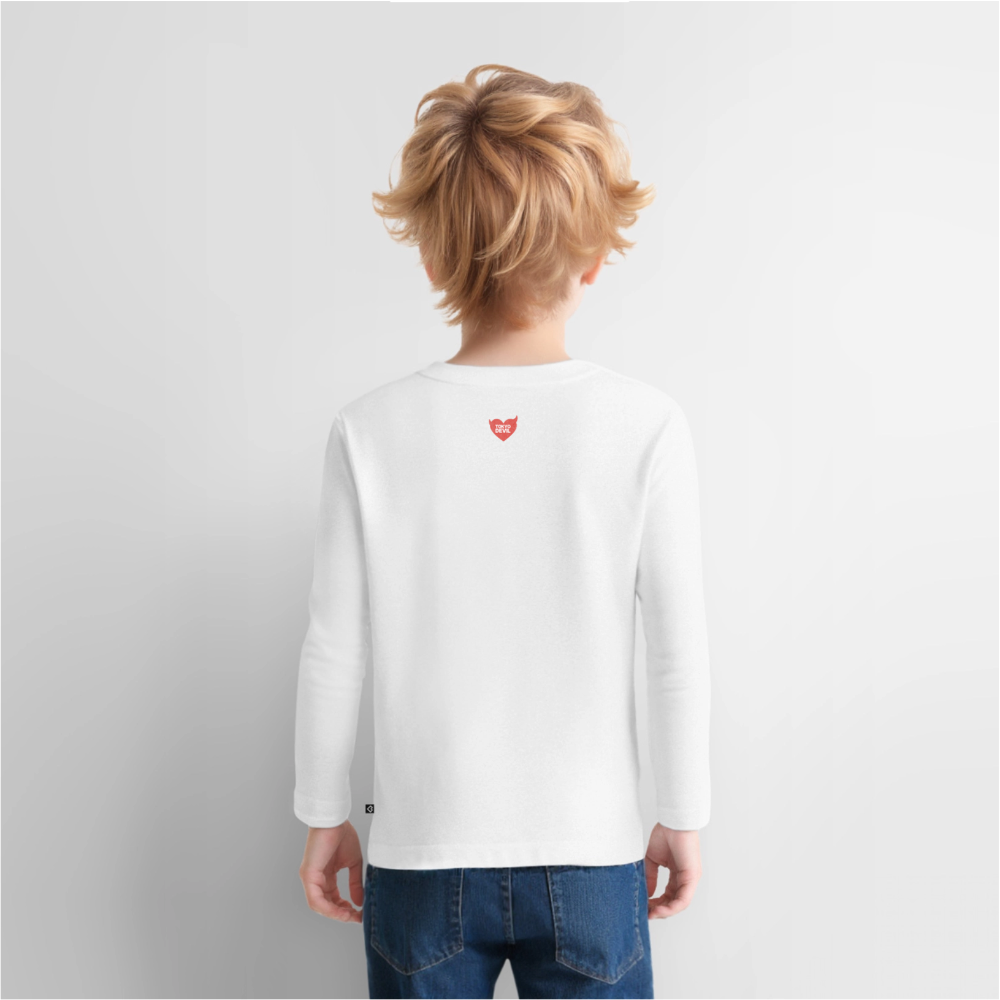 LIL’ FOX Skizze Rosa Langarmshirt | Tokyo Devil - Weiß