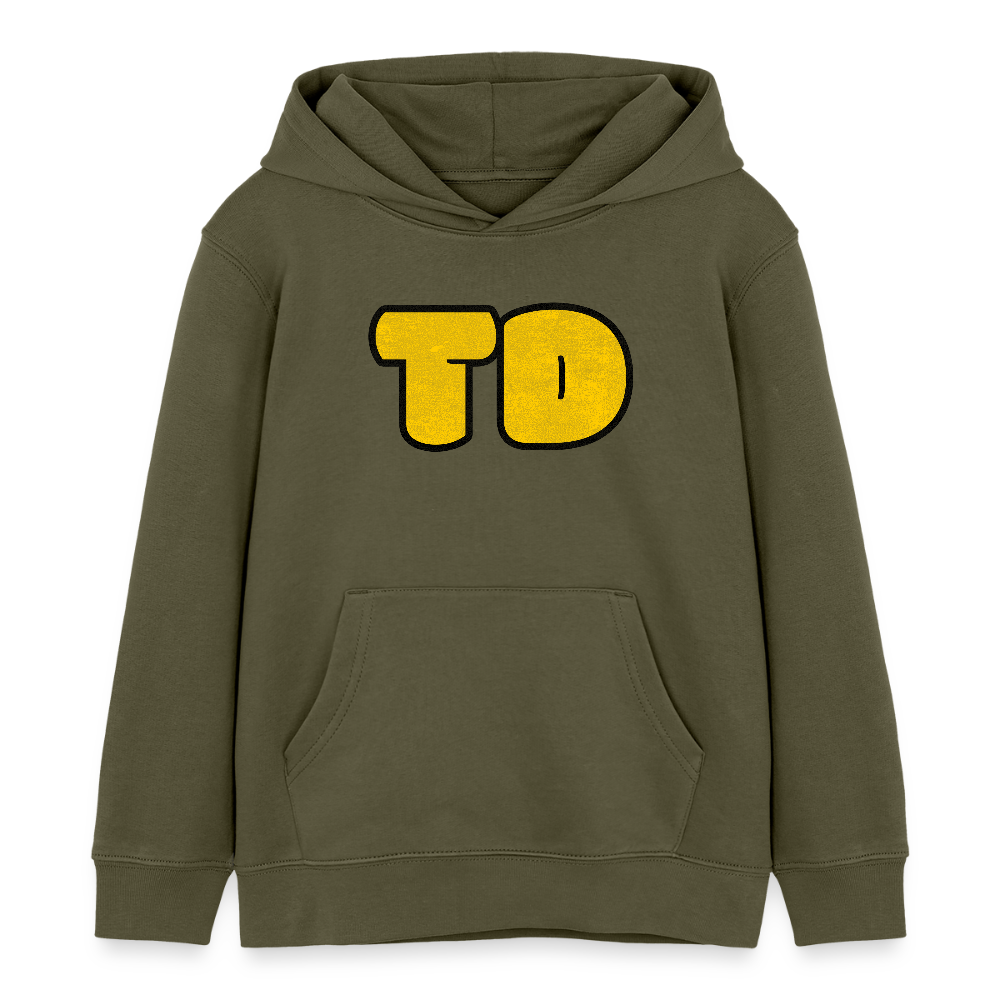 TD Logo Kinder Bio-Hoodie | Tokyo Devil - Khaki