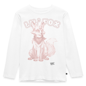 LIL’ FOX Skizze Rosa Langarmshirt | Tokyo Devil - Weiß
