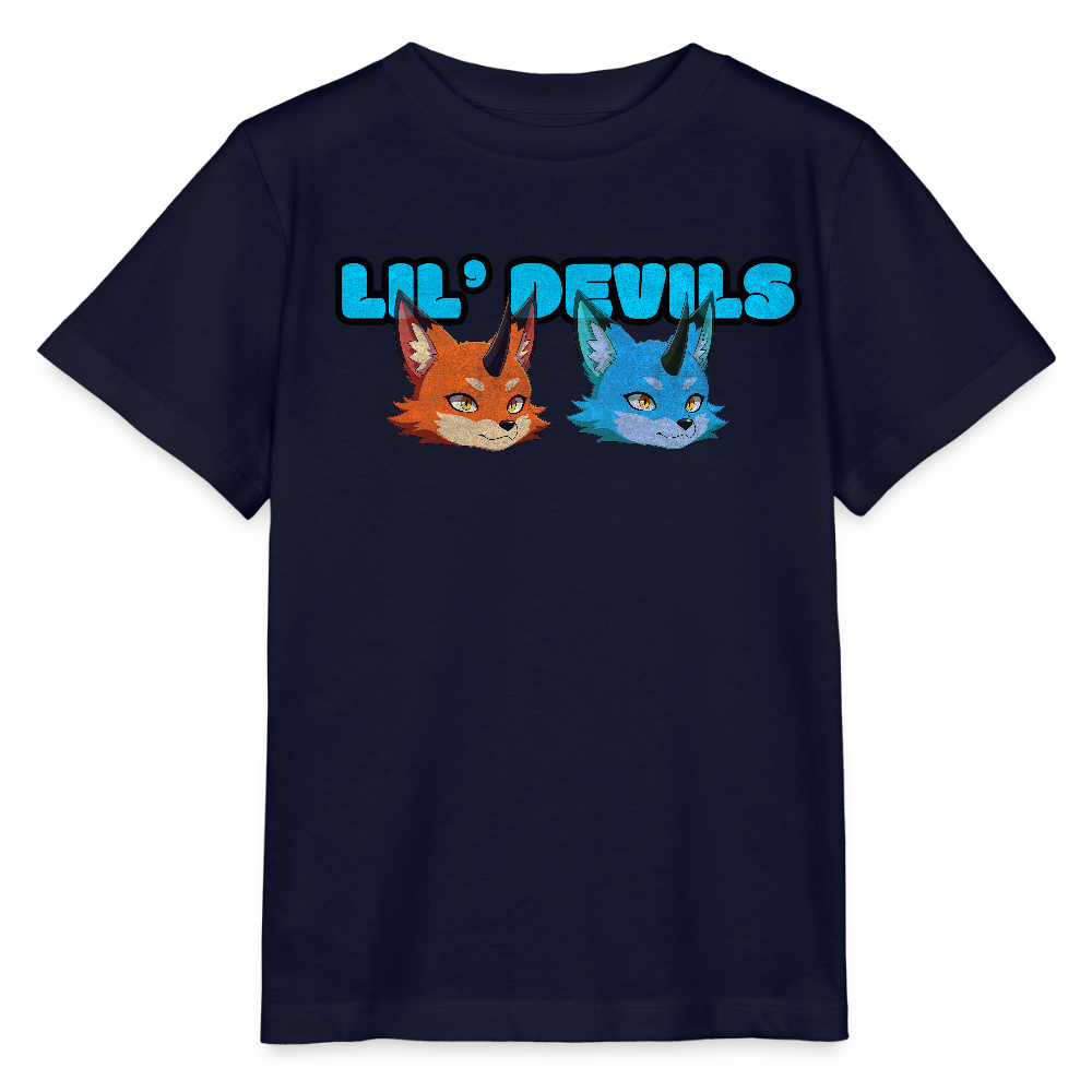 Tokyo Devil Kinder T-Shirt | LIL’ DEVILS Print + Oni-Motive - Navy