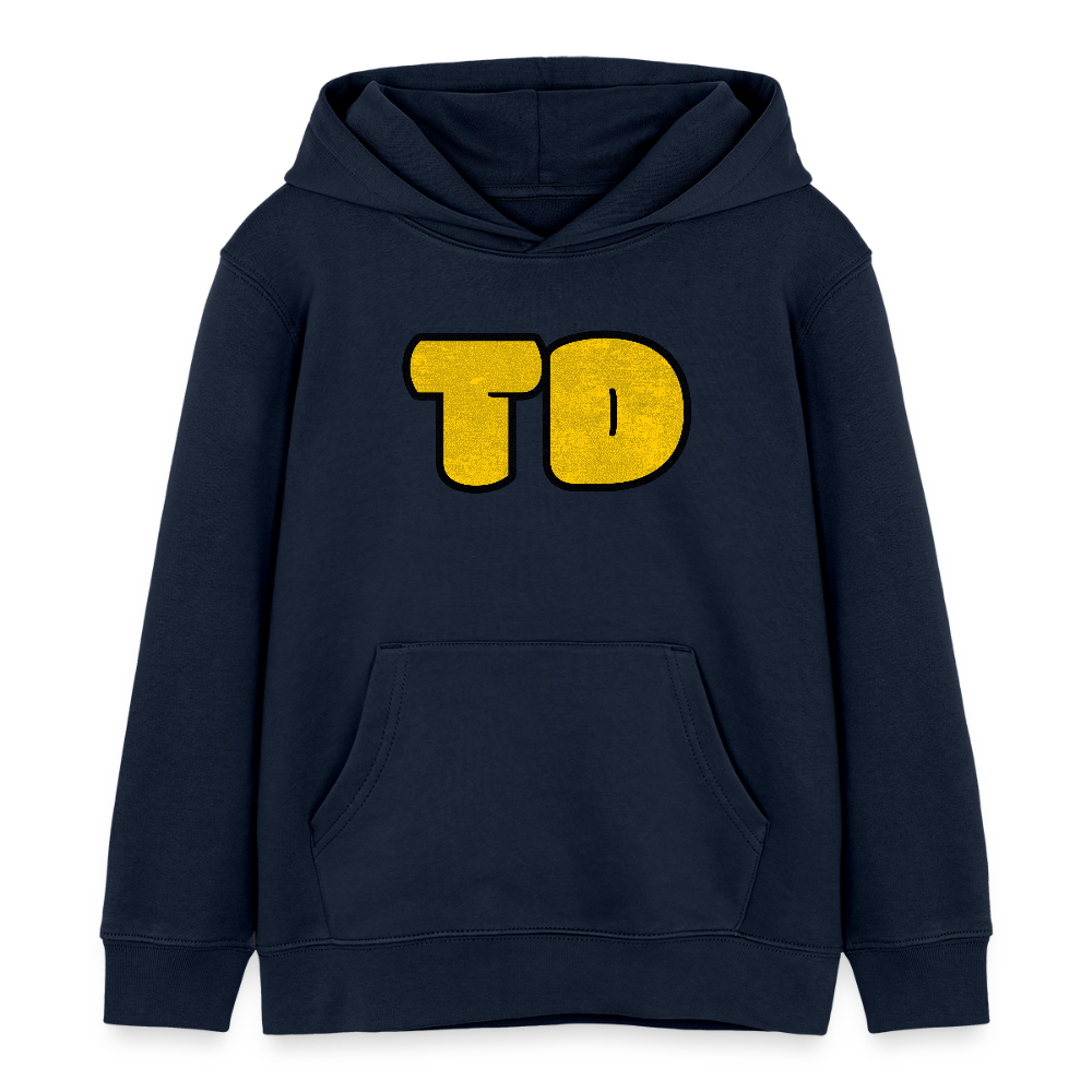 TD Logo Kinder Bio-Hoodie | Tokyo Devil - Navy