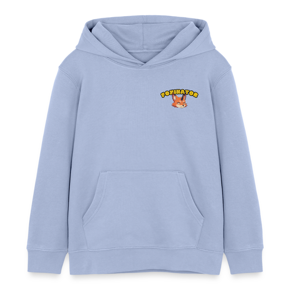 Tokyo Devil Kinder Hoodie FOXINATOR Oni-Fuchs | Bio-Baumwolle - Sky