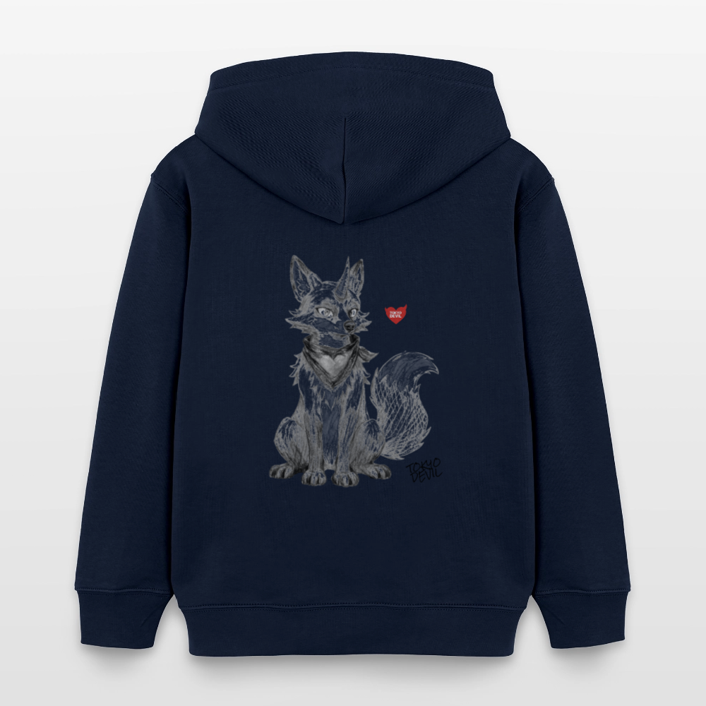 LIL`FOX Oni-Fuchs Kinder Bio-Hoodie | Tokyo Devil - Navy