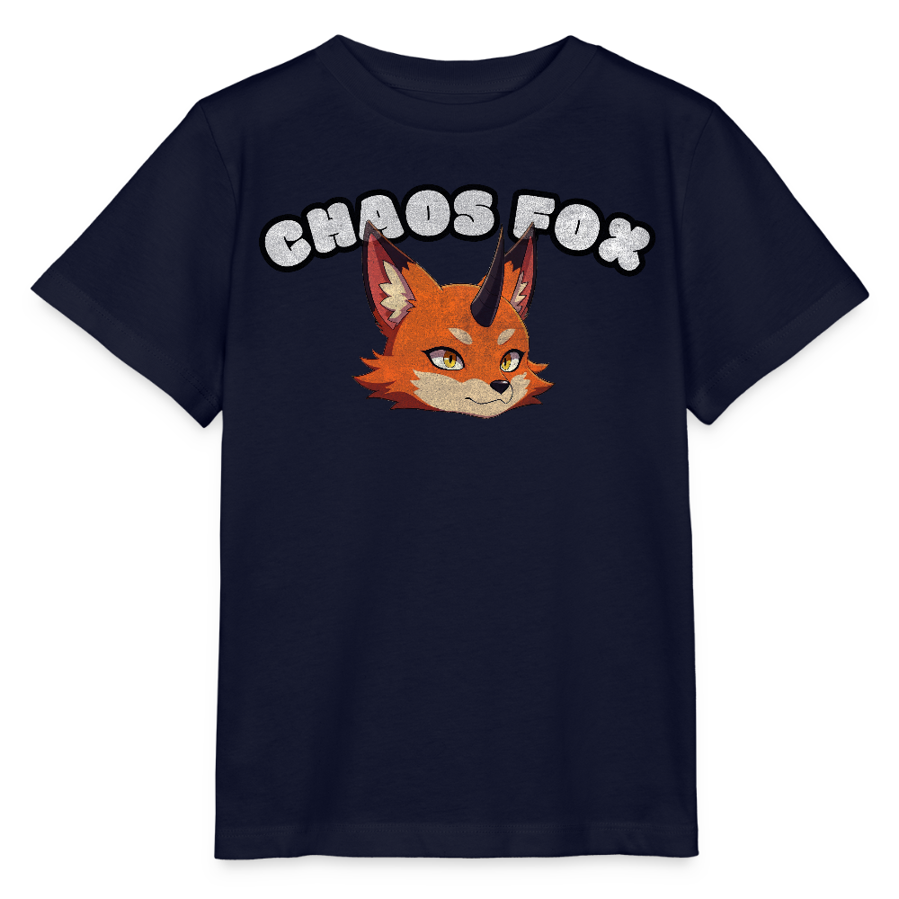 Tokyo Devil Kids T-Shirt Chaos Fox | Organic Cotton - Navy