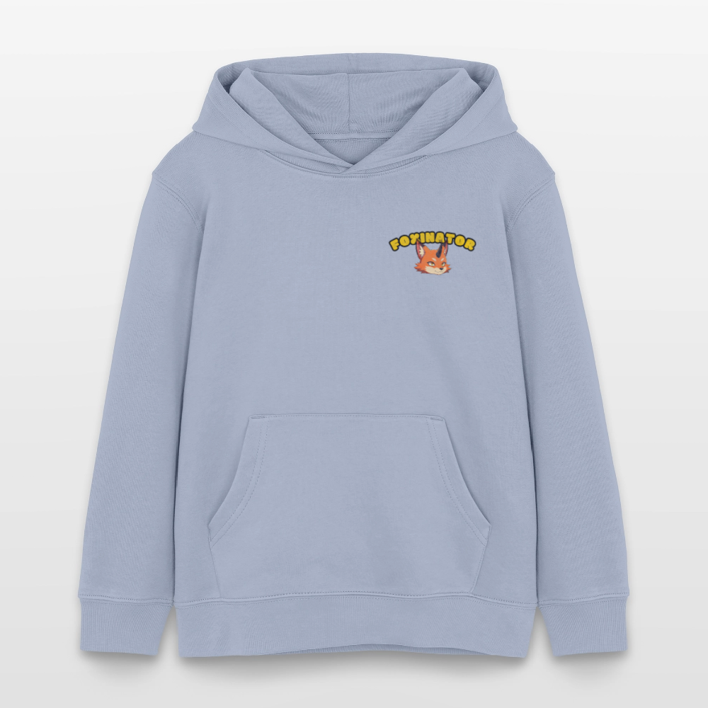 Tokyo Devil Kinder Hoodie FOXINATOR Oni-Fuchs | Bio-Baumwolle - Lavendel-Violett