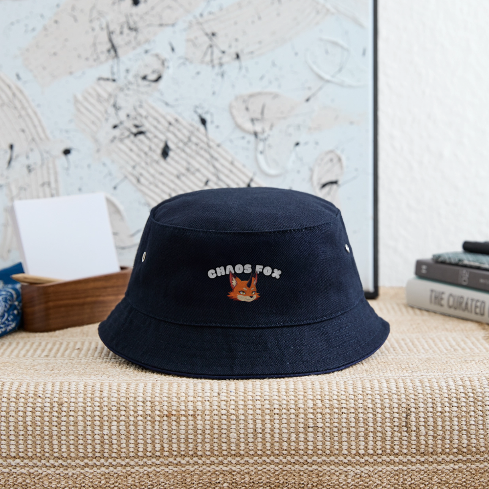 Tokyo Devil Kinder Bucket Hat Streetwear Kids Fischerhut | 100% Baumwolle - navy/navy