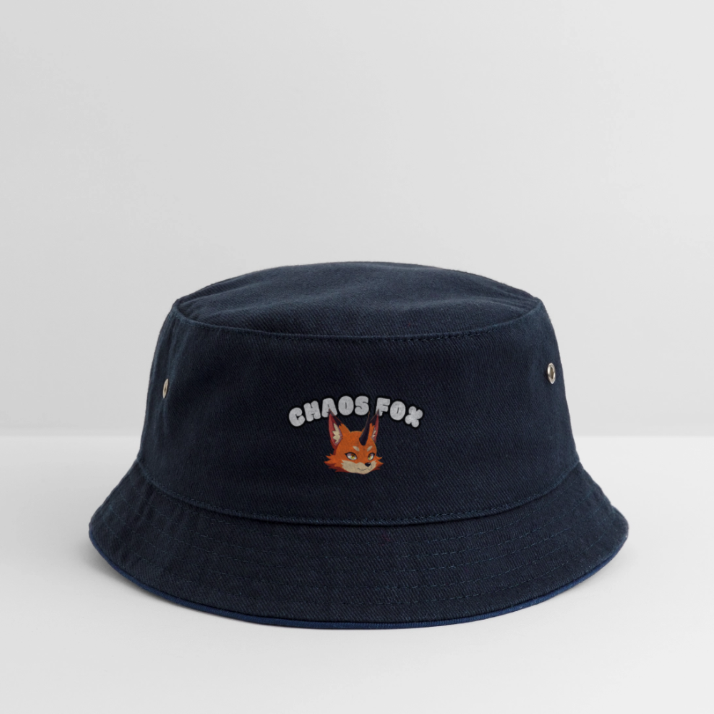 Tokyo Devil Kinder Bucket Hat Streetwear Kids Fischerhut | 100% Baumwolle - navy/navy