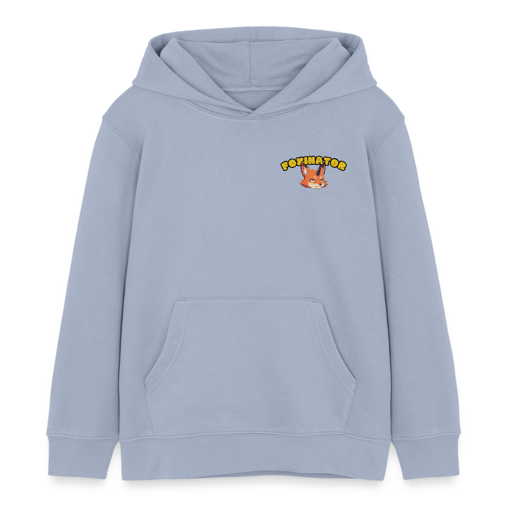 Tokyo Devil Kinder Hoodie FOXINATOR Oni-Fuchs | Bio-Baumwolle - Lavendel-Violett