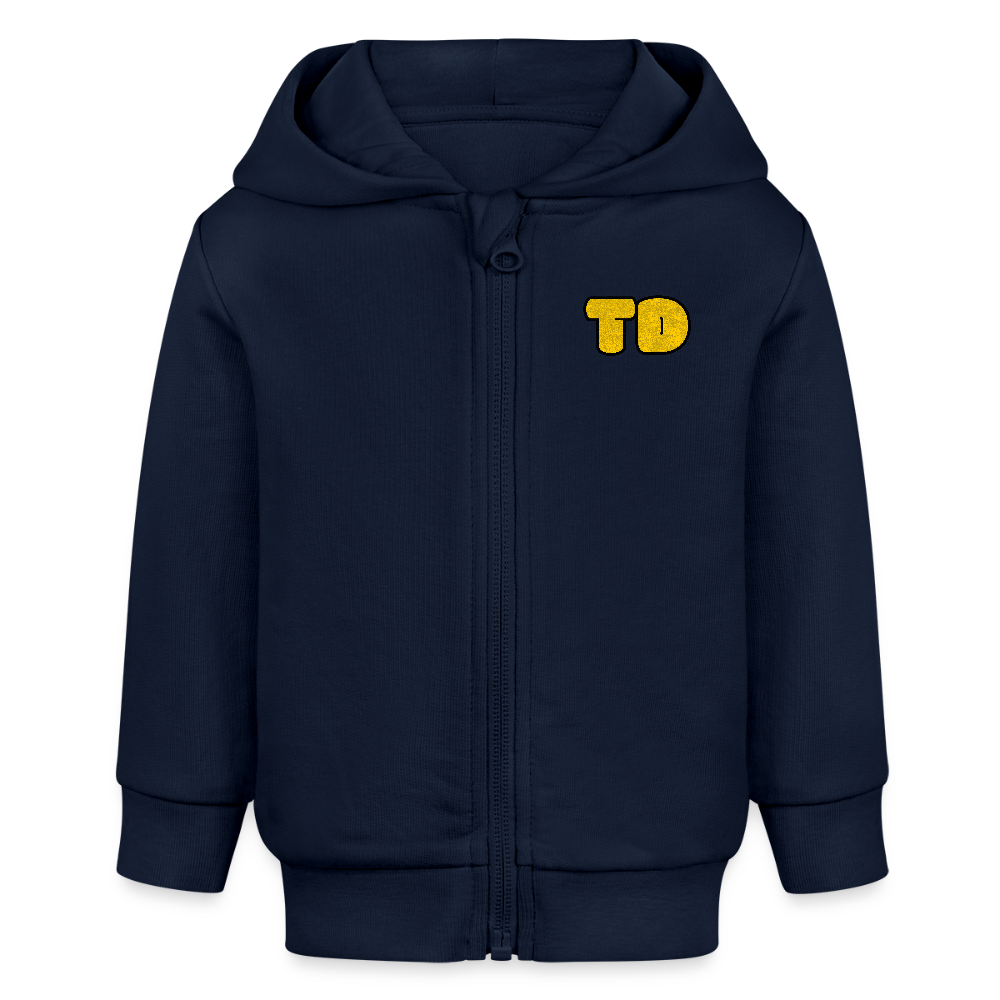 Tokyo Devil Kinder Hoodie mit TD TYPO | Bio-Baumwolle - Navy