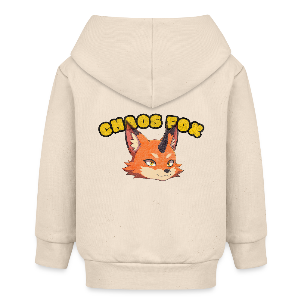 Tokyo Devil Kinder Hoodie mit TD TYPO | Bio-Baumwolle - Weißgrau