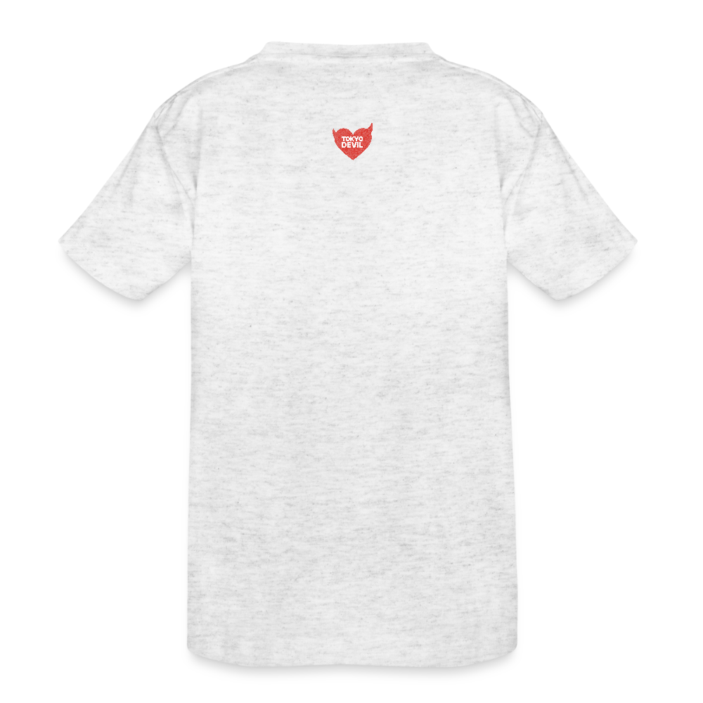 Oni Fuchs Skizze T-Shirt | Tokyo Devil - Weiß meliert