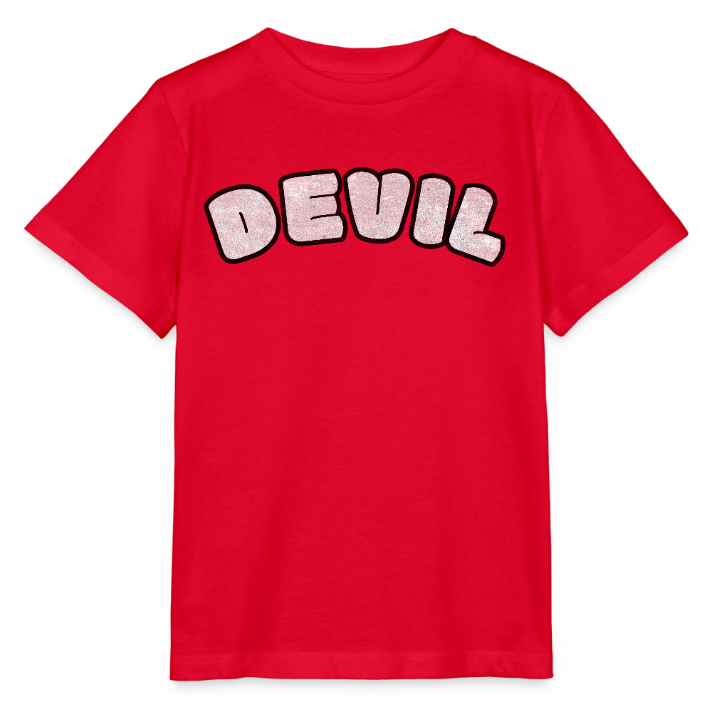 Tokyo Devil Kinder T-Shirt | DEVIL Print - Rot