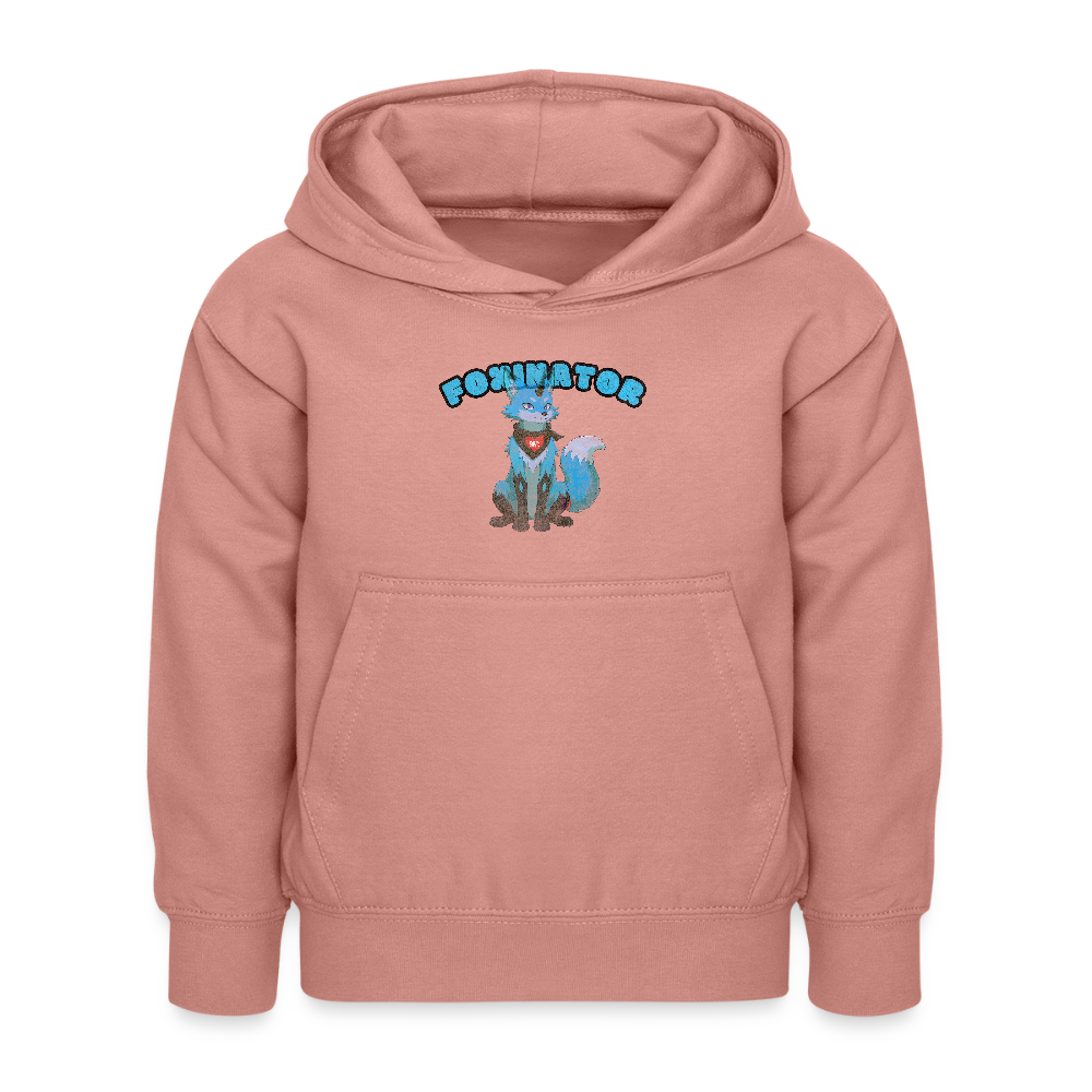 Tokyo Devil Teen Streetwear Kuschel-Hoodie | Foxinator Coralblue - Altrosa