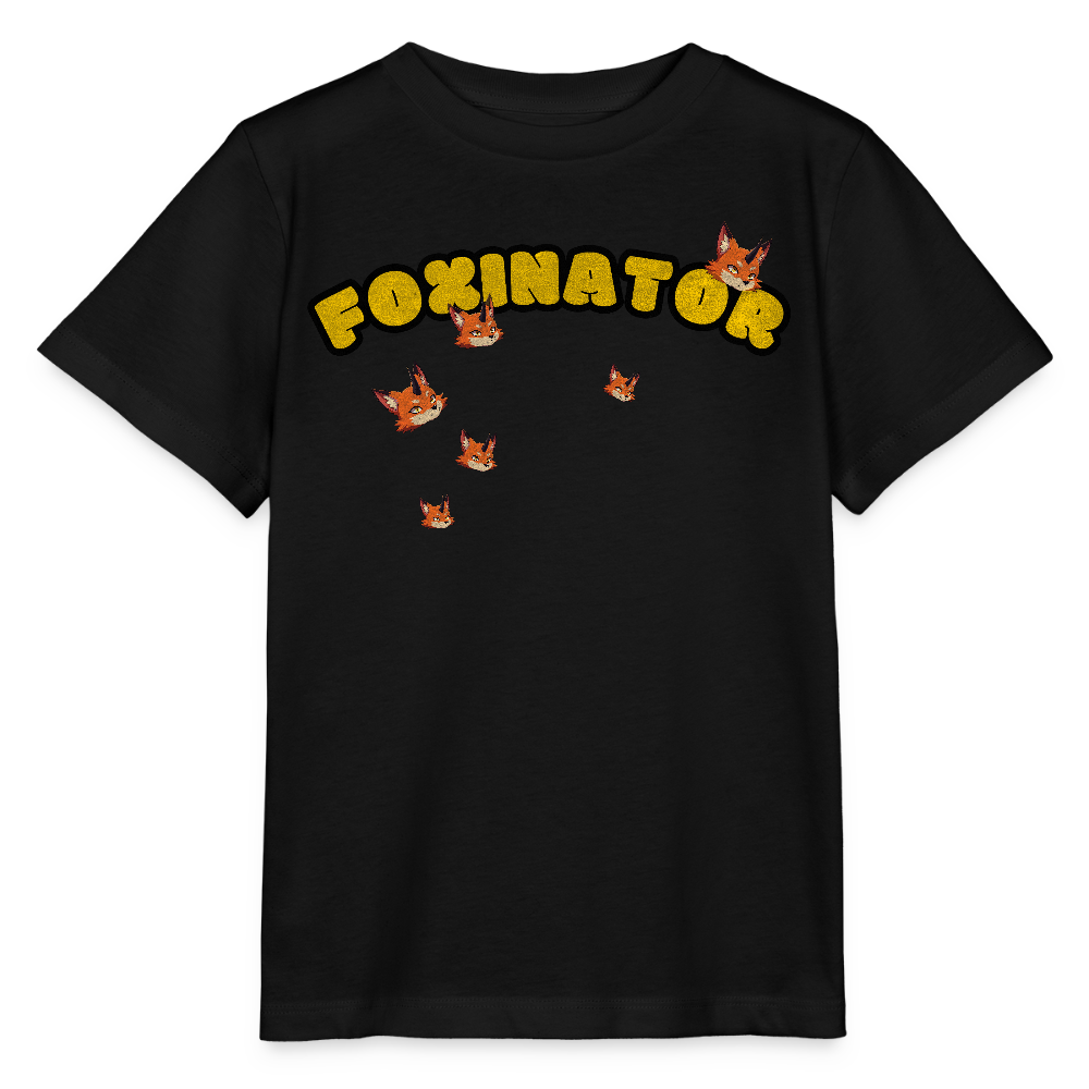 Tokyo Devil Kinder T-Shirt FOXINATOR Oni-Fuchs | Organic Cotton - Schwarz