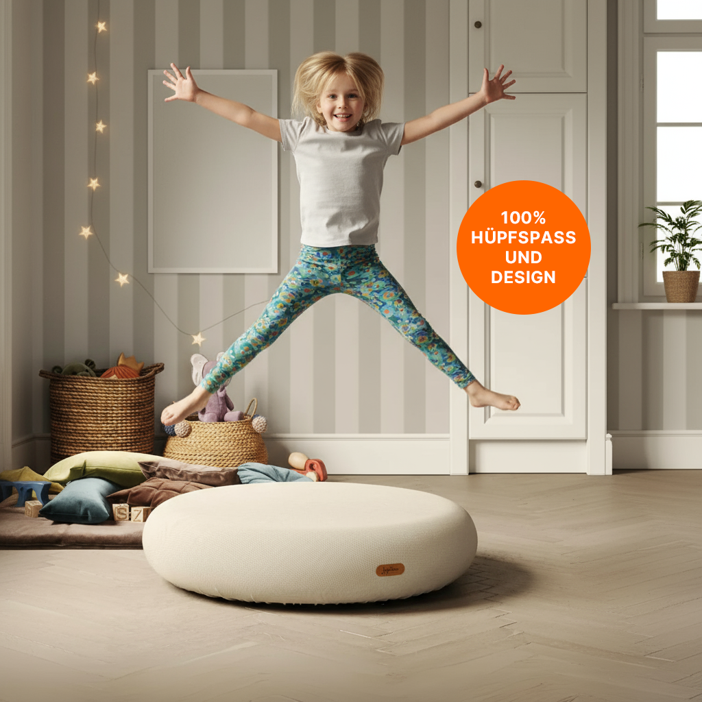 Jumpspot Indoor: Springkissen im zeitlosen Design