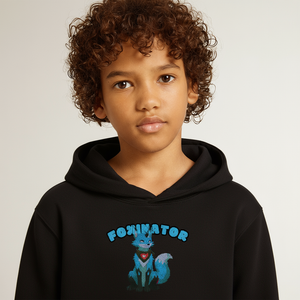 Tokyo Devil Teen Streetwear Kuschel-Hoodie | Foxinator Coralblue