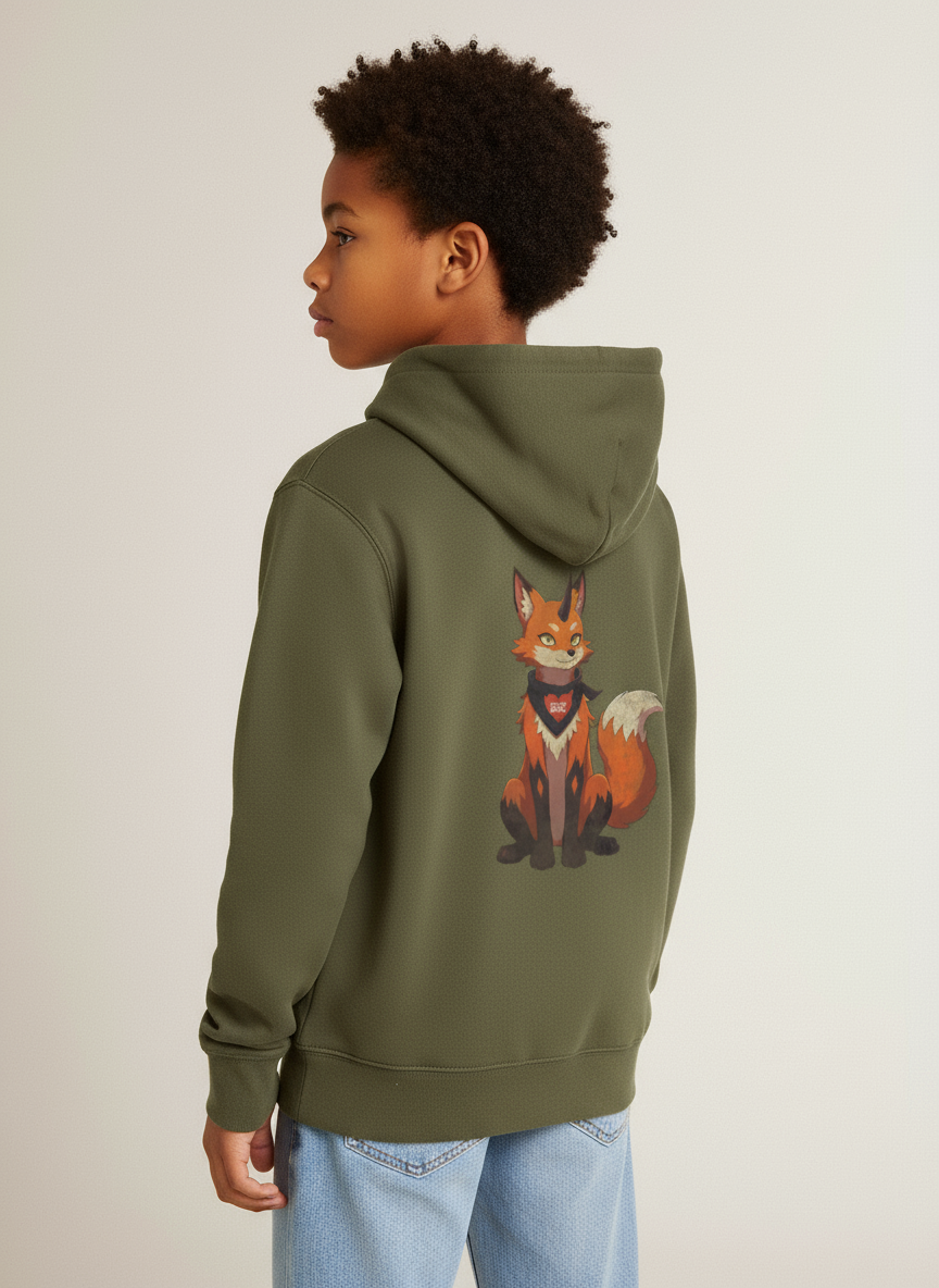 FOXINATOR Hoodie Oni-Fuchs Green | Tokyo Devil Kinder