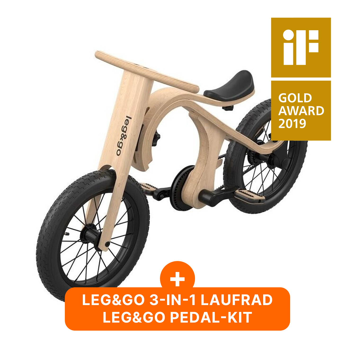 3 in 1 Bike Set – Mitwachsendes Laufrad für Kinder | leg&go