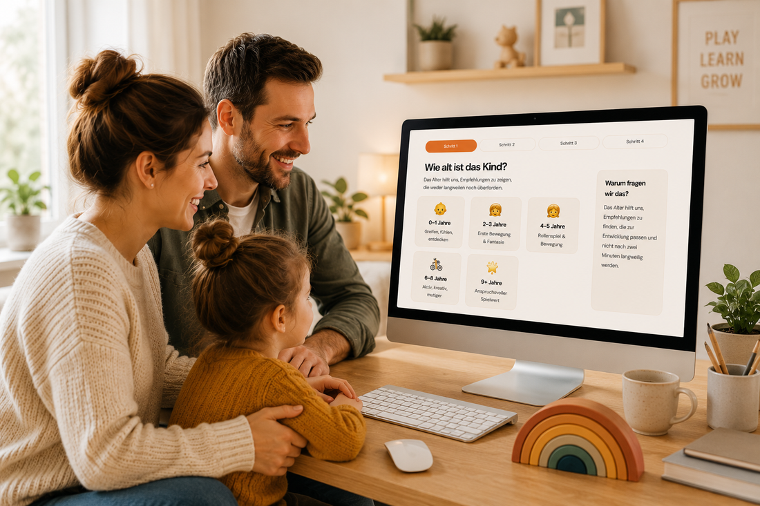 Spielzeugberater von Verysuperb hilft Eltern dabei, passendes Spielzeug nach Alter, Interessen und Entwicklung des Kindes zu finden.