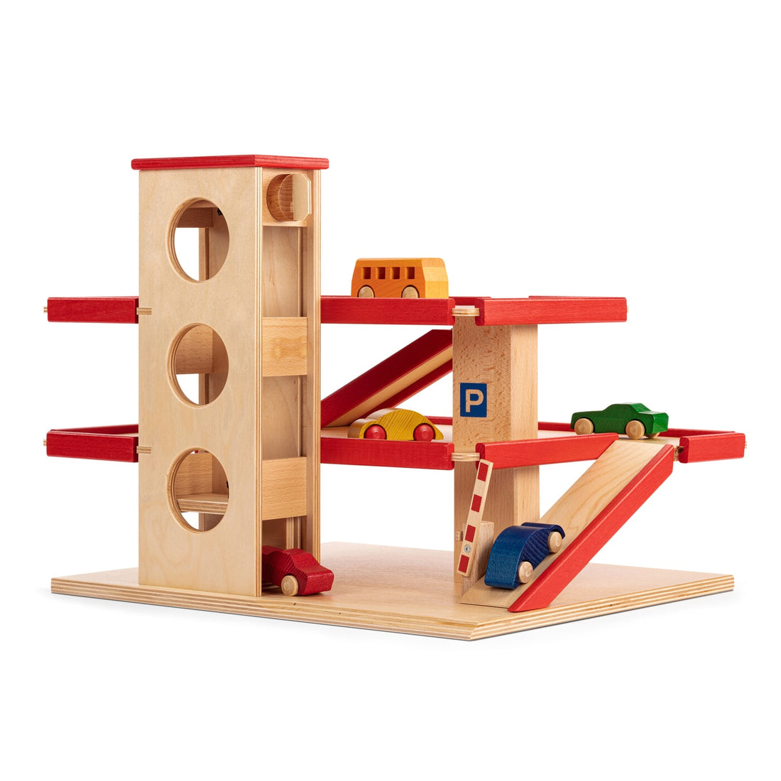 Holzspielzeugs Holzparkhaus von Christof Beck Spielwaren
