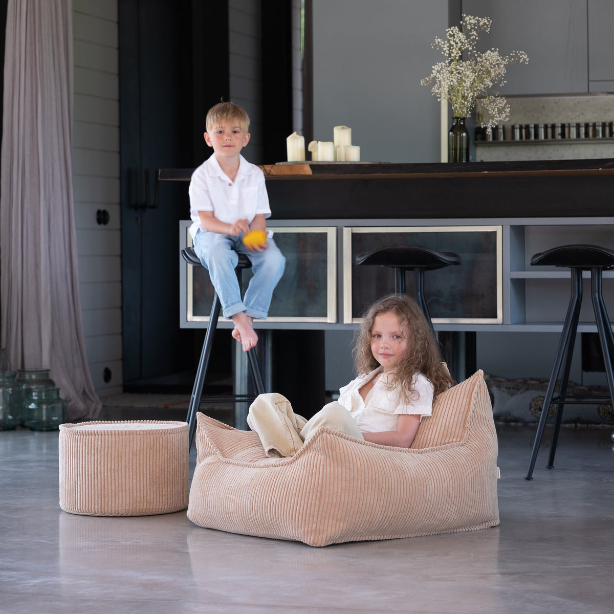 Sitzsack Teddy für Kinder aus Premium Breitcord | Wigiwama
