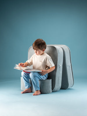 Flip Klappsessel für Kinder aus Cord – 2-in-1 Kindersessel & Gästebett | wigiwama