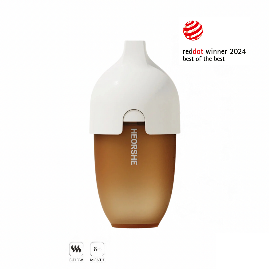 Weithals Babyflasche 240ml Weiß | HEORSHE