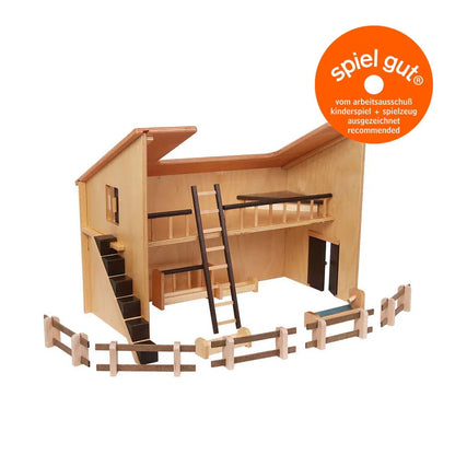 Bauernhof Stall aus Holz | Beck Holzspielzeug