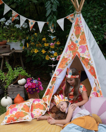 Tipi-Zelt „Picknick mit Blumen“