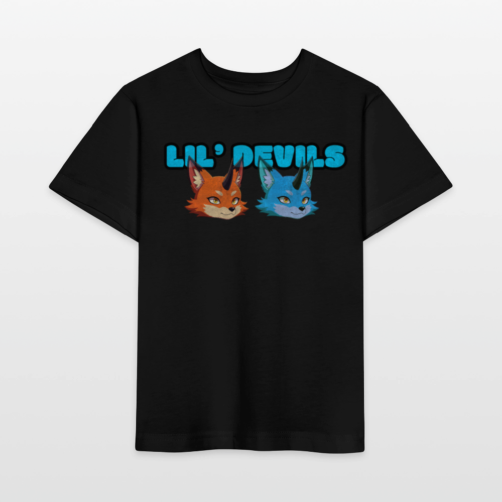 Tokyo Devil Kinder T-Shirt | LIL’ DEVILS Print + Oni-Motive - Schwarz